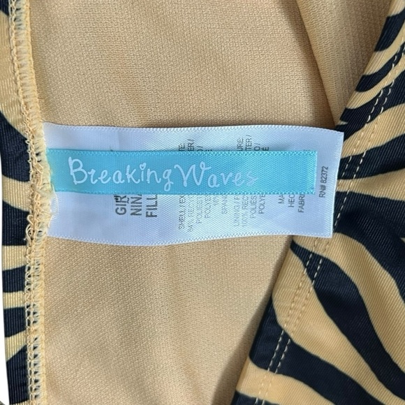 Breaking Waves Kids Swimwear Set in Black and Tan Animal Print - Picture 10 of 10